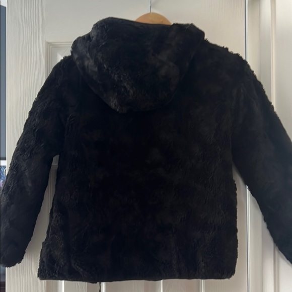 Lands' End Kids Camo Puffer Jacket - Gray and Black - Picture 4 of 6